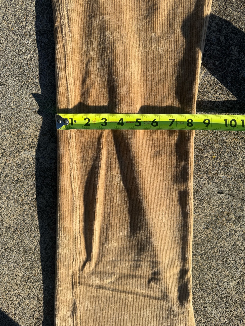 L.L. Bean Women's Bootcut Corduroy Jeans in Tan 10 Long Cottagecore Neutral - Picture 11 of 13